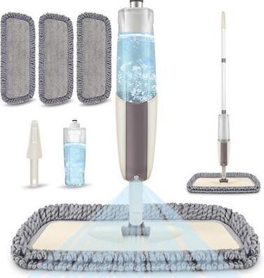 Sprühwischer Bodenwischer Wischer mit Sprühfunktion, Mexerris Spray Mop 360 Grad