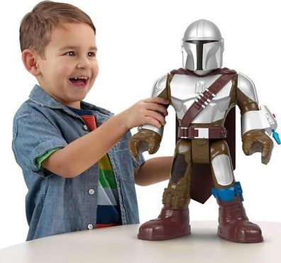 Fisher-Price Imaginext STAR WARS Spielzeug XXL The Mandalorian-Figur, 42 cm hoch