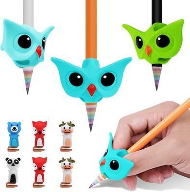 Vicloon Bleistift Griffe, 3 Stück Schreibhilfe für Stift, Ergonomischer