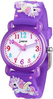 Vicloon Kinderuhr, wasserdichte Kinder-Uhr, Quarzwerk 3D-Cartoon-Design Geschenk