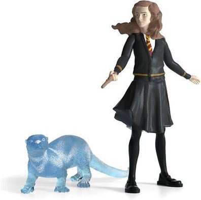 Schleich 42681 Hermine Granger & Patronus, ab 6 Jahren, HARRY POTTER, Spielfigur