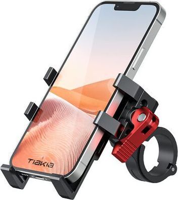 Tiakia Handyhalterung Fahrrad Aluminium Motorrad Handyhalter 6 Krallen mit 360°
