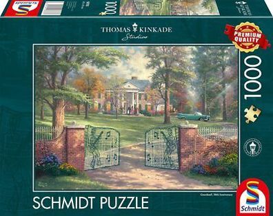 Schmidt Spiele 58783 Thomas Kinkade Graceland 50th Anniversary 1000 Teile Puzzle