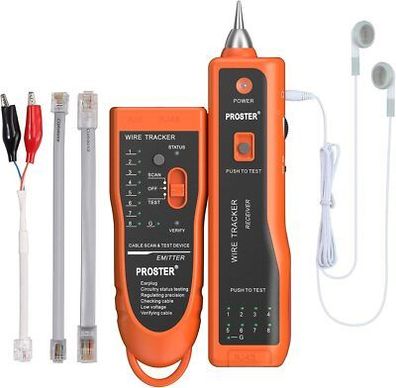 Proster Netzwerkkabel Wire Tracker XQ 350 mit Kopfhörer Hochempfindlich Kabel