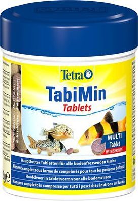 Tetra Tablets TabiMin Tabletten Fischfutter für alle Bodenfische, 275 Stk