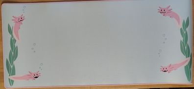Kulermats Mauspad 900mmX400mmx4mm Axolotl "Quadrototls" XXL Mousepad - NEU!