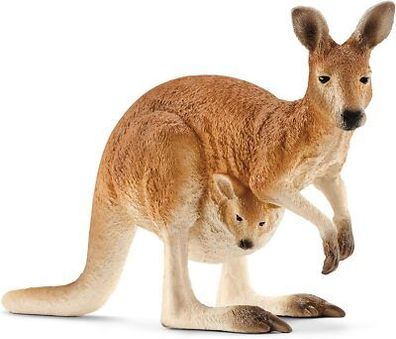 Schleich 14756 Känguru, für Kinder ab 3+ Jahren, WILD LIFE Spielfigur, Spielzeug