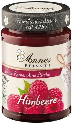 3x Annes Feinste Annes Feinste Bio Himbeer Fruchtaufstrich, fein passiert 210g