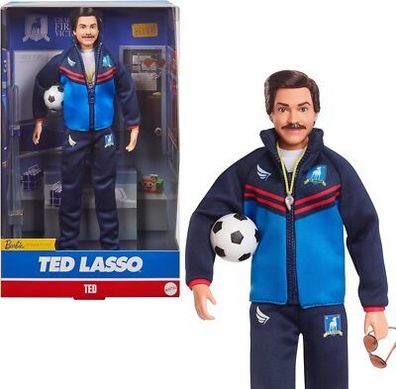 BARBIE Signature Ted Lasso Puppe im blauen Trainingsanzug mit AFC Richmond Logo