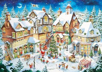 Ravensburger Puzzle 12001271 - 50-jähriges Jubiläum: Weihnachtsdorf - 1000 Teile