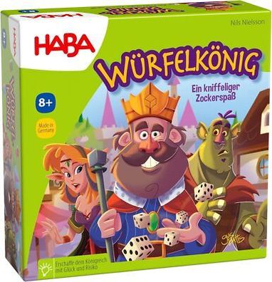 HABA 303485 - Würfelkönig, kniffeliges Zockerspiel für 2-5 Spieler ab 8 Jahren