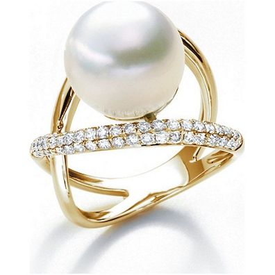 Luna-Pearls - 005.1004 - Ring - 750 Gelbgold - Südsee-Zuchtperle 11-12mm