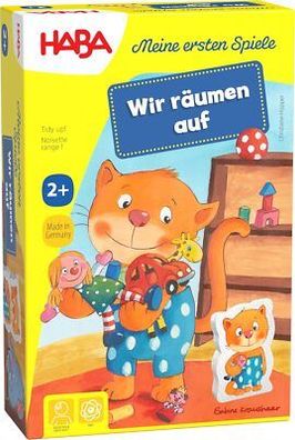 HABA Meine ersten Spiele: Wir räumen auf – Lernspiel ab 2 Jahren – für Kinder
