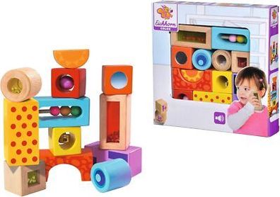 Eichhorn – Klangbausteine – 12 bunte Holzbausteine die Geräusche machen, Kinder