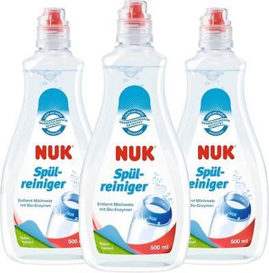 NUK Spülreiniger: Babyflaschen, Sauger & Zubehör, parfümfrei pH-neutral 3x 500ml