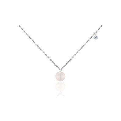 Luna-Pearls - 214.0344 - Collier - 750 Weißgold - Diamant 0,06 ct. - 45cm
