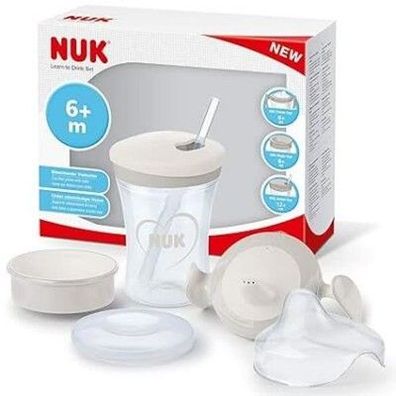 NUK 3-in-1 Trinklern-Set mit Trainer Cup-Learner Cup (ab 6 Monaten) | 230ml