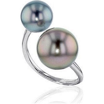 Luna-Pearls - 008.0516 - Ring - 585 Weißgold - Tahitiperle 9-10 und 11-12 mm
