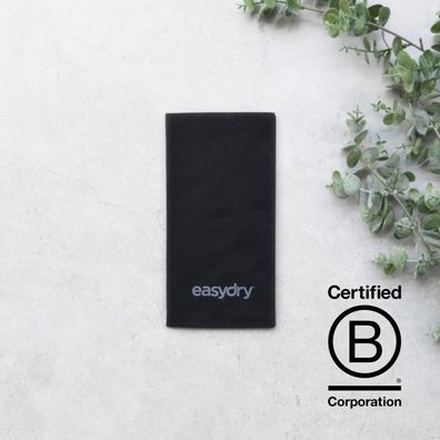 EasyDry Schwarze Einweghandtücher 80 cm x 43 cm – 50er-Pack