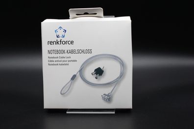Renkforce Laptopschloss Schlüsselschloss inkl. 2 Schlüssel 1500 mm RF-4777544