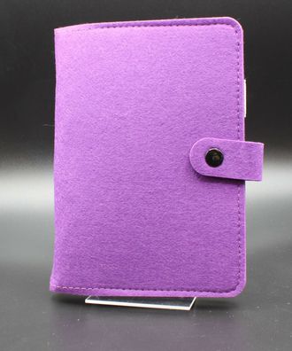 A6 Planer Binder Persönlicher Organizer, 6-Ring-Loseblatt-Binder - Violett/Braun