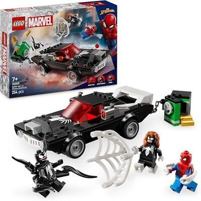 LEGO Marvel Spider-Man Mech vs. Venom Muscle Car - Auto Spielzeug mit 3 Figuren