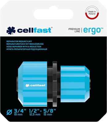 cellfast - CF53-110 - Reparaturstück - ERGO - 1/2" - 3/4" Gartenschläuche