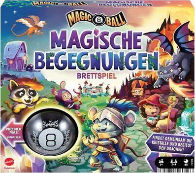 Mattel Games Magic 8 Ball Magische Begegnungen, Kooperatives Brettspiel, 7 Jahre