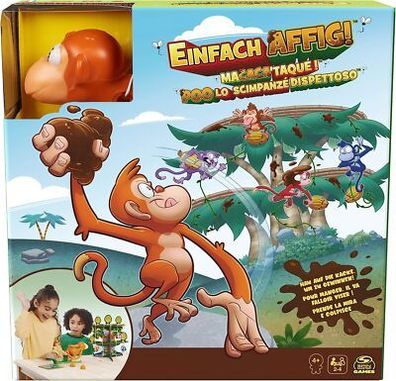 Spin Master Games - Einfach affig - Das witzige Kinder-Spiel, für 2-4 Spieler