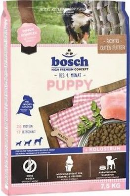 Bosch HPC Puppy | Hunde-Trockenfutter für Welpen bis zum 4. Monat | 1 x 7.5 kg