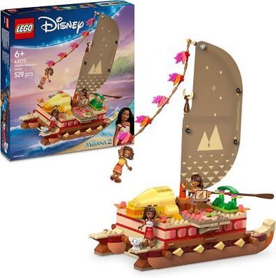 LEGO Disney Vaianas Abenteuerfloß, BAU- und Spielset für Kinder, Spielzeug