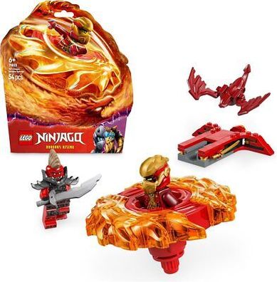 LEGO Ninjago Kais Drachen-Spinjitzu-Spinner Action Ninja Spielzeug mit 2 Figuren