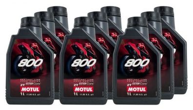 Motul 800 Factory Line Road 2T 9x1 Liter