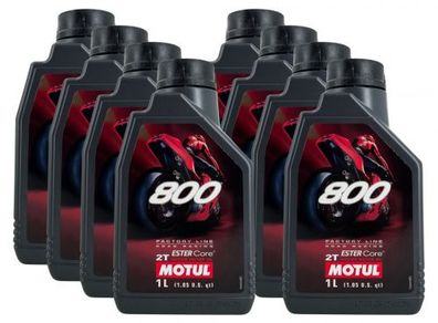 Motul 800 Factory Line Road 2T 8x1 Liter