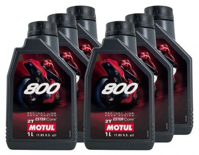 Motul 800 Factory Line Road 2T 6x1 Liter