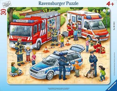 Ravensburger Kinderpuzzle 06144 Spannende Berufe Rahmen-Puzzle Kinder, 30 Teile
