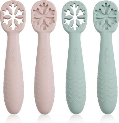 PandaEar 4er Set Lernlöffel für Baby, Starter Breilöffel Fütterlöffel Babylöffel