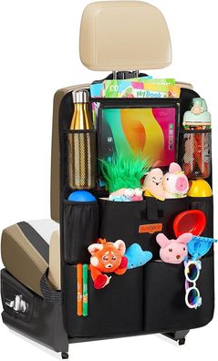 Surdoca Autositz-Organizer – 4th Generation verbesserter Auto Rücksitz 8 Taschen