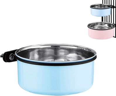 Wassernapf für Hundekäfige und Käfige, 2-in-1 Futternapf zum Aufhängen -1,7 L