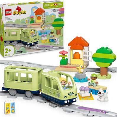 LEGO DUPLO Town Interaktive Abenteuer-Eisenbahn, Spielset mit Lichtern (10427)