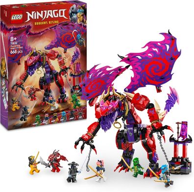 LEGO Ninjago Chaosdrache Donnerzahn - Spielzeug mit 6 Ninja Minifiguren (71832)