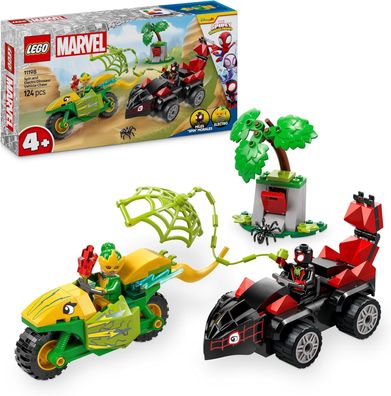 LEGO Marvel Actionspaß mit Spin und Electro in Dino-Flitzern, Bauset (11198)