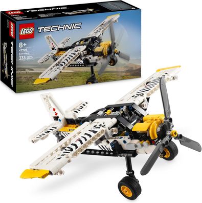 LEGO Technic Propellerflugzeug, Baubares Flugzeug Spielzeug für Kinder, Geschenk