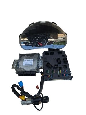 ORIG Peugeot 206 Motorsteuergerät Set 9646570680