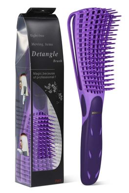 Bestool Haarbürste, Entwirrbürste für Naturhaar für Afro Haare 3a bis 4c - Lila