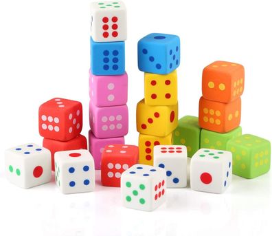 Kesote 24 Stück Radiergummi Würfel für Kinder Mitgebsel Geschenk Spielzeug