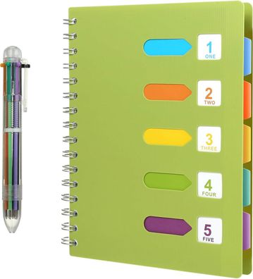 Kesote Notizbuch A5 Ringbuch Liniert Tagebuch Notizblock Spiralblock 240 Seiten