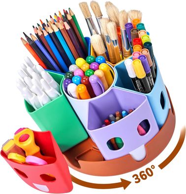 Gamenote Rotierende Stiftehalter Schreibtisch Organizer - Kinder Schreibtisch