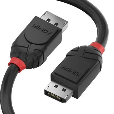 LINDY DisplayPort Kabel Black Line 0.5m