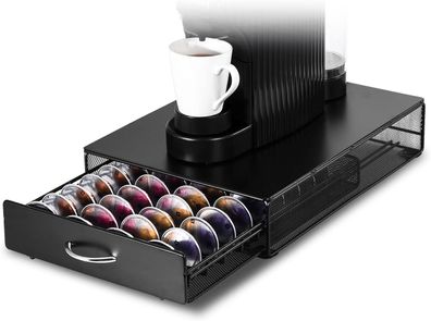 SYSYLY Vertuo Kapselhalter, Kaffeekapseln Schublade, für Nespresso, 40 Stück
